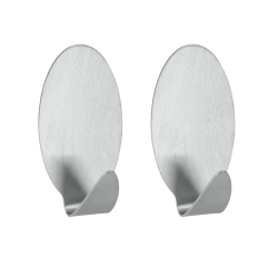 Crochet adhésif Oval Inox – Rangement cuisine | METALTEX