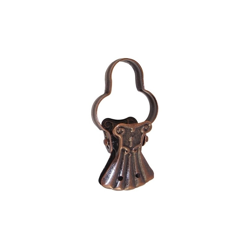 Pince étoffe bronze Ø 10 mm 10 pièces