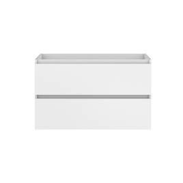 Meuble sous-plan à tiroirs Lunik blanc brillant 90 x 46 x 55 cm ALLIBERT