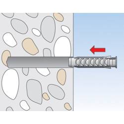 Cheville en nylon SX Ø6×30 mm — 100 pièces — Fixation robuste | FISCHER