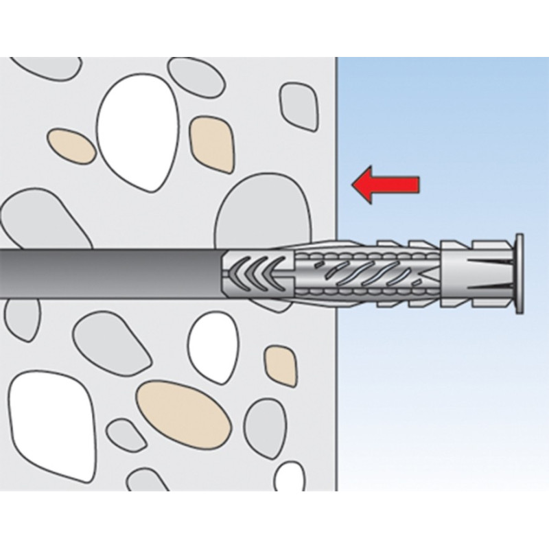 Cheville multi-matériaux UX Ø 8mm – Fixation Robuste | FISCHER