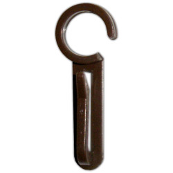 Agrafe simple noyer 12 pièces – Accessoire de barre à rideau | MOBOIS