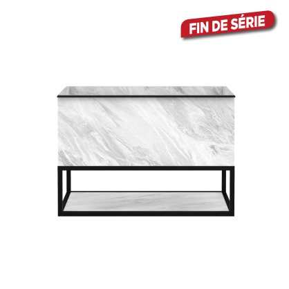 Meuble sous-plan à tiroir Fabrika marbre 80 x 46 x 55 cm ALLIBERT