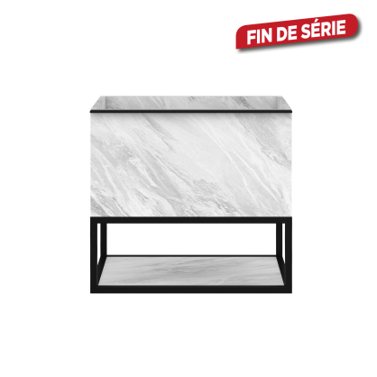 Meuble sous-plan à tiroir Fabrika marbre 60 x 46 x 55 cm ALLIBERT