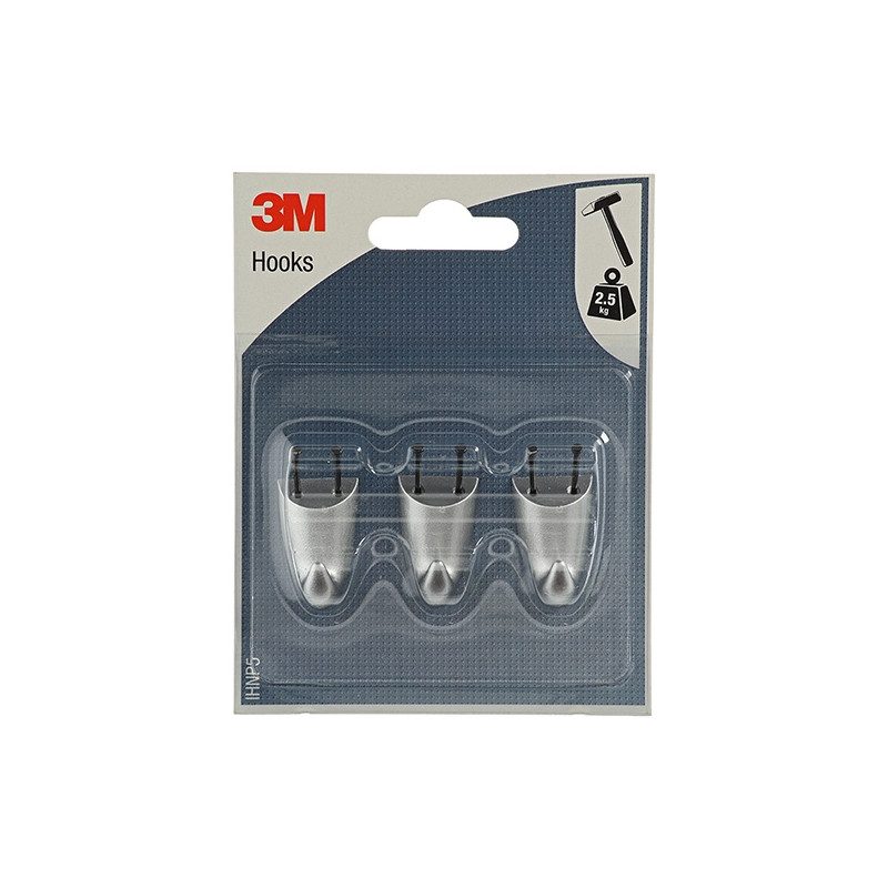 Crochet à clouer gris 3M – Fixation facile mur plâtre
 Crochet à clouer gris 3M – Fixation facile mur plâtre