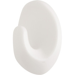 Crochet ovale adhésif moyen blanc 3M – tenue forte