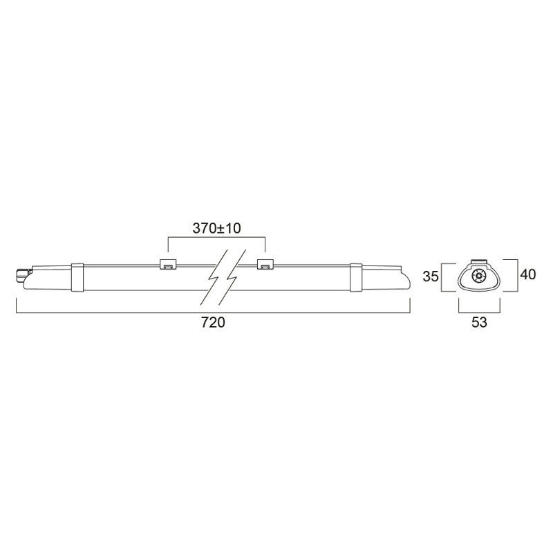 Armature LED TL 18 W 1600 lm SYLVANIA