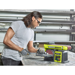 Ponceuse stationnaire électrique à bande et à disque 370 W RYOBI Ponceuse stationnaire électrique à bande et à disque 370 W RYOBI