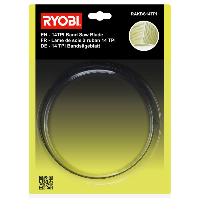 Lame de scie à ruban 1572 x 6,35 mm 14 TPI RYOBI Lame de scie à ruban 1572 x 6,35 mm 14 TPI RYOBI