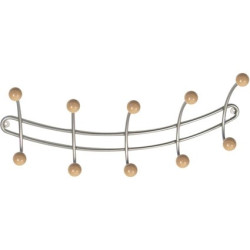 Porte-manteau nickelé 10 crochets – Rangement pratique | LINEA BERTOMANI