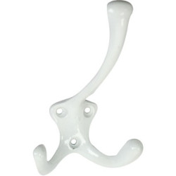 Porte-manteau 3 crochets blanc – Rangement pratique | LINEA BERTOMANI