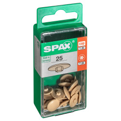 Cache-vis Torx 20 beige SPAX – Lot de 25 pièces | SPAX