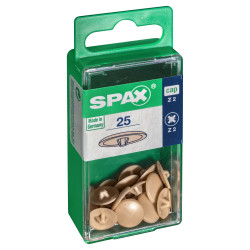Cache-vis SPAX Z2 beige 25 pièces – Finition parfaite | SPAX