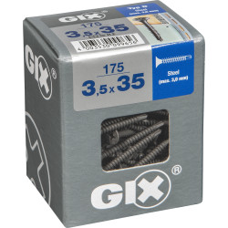 Vis pour profilé 3,5x35mm – Lot de 175 pièces | GIX