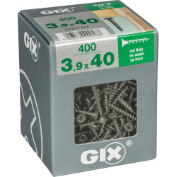 Vis à bois 3,9x40mm 400pcs – Fixation Robuste | GIX