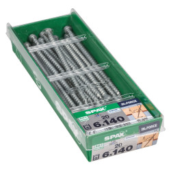 Vis IN Force 6x140mm 20 pièces – Fixation robuste | SPAX