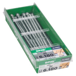 Vis SPAX IN FORCE 6x160mm – Lot de 20 pièces | SPAX
