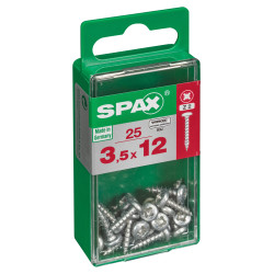 Vis SPAX 3,5x12mm – Lot de 25 | SPAX