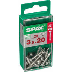 Vis SPAX 3,5x20mm – Lot de 20 | SPAX
