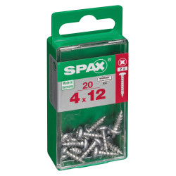 Vis SPAX 4x12 mm – 20 pièces – Fixation robuste | SPAX