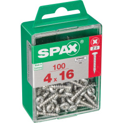 Vis SPAX 4x16 mm – Lot de 100 pièces | SPAX