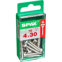 Vis SPAX 4x30mm – Lot de 16 pièces | SPAX