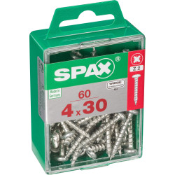 Vis SPAX Tête Ronde 4x30mm 60pcs – Fixation Fiable | SPAX