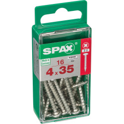 Vis SPAX 4 x 35 mm – Lot de 16 pièces | SPAX