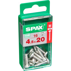 Vis SPAX 4,5 x 20 mm – Lot de 16 pièces | SPAX