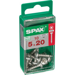 Vis SPAX à tête ronde 5 x 20 mm – lot de 10 | SPAX