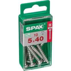 Vis SPAX 5x40mm Tête Ronde – Lot de 10 | SPAX