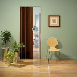 Porte accordéon Spacy palissandre – Élégance et Praticité | GROSFILLEX