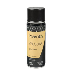 Aérosol Velours Jaune Paille JF8 0,2 L INVENTIV