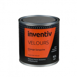 Peinture Velours Orange Sanguine OC3 0,5 L INVENTIV