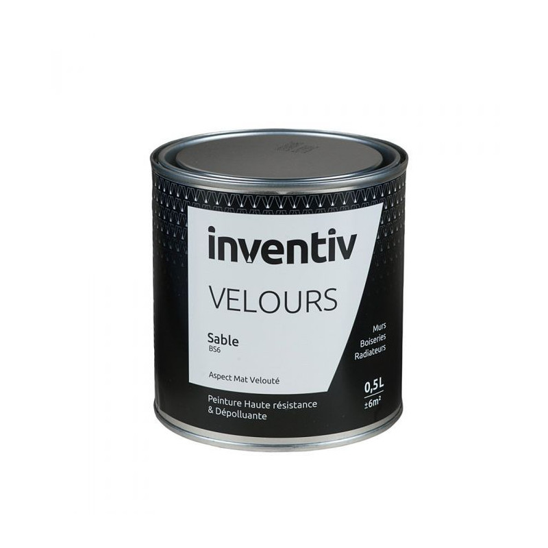 Peinture Velours Sable BS6 0,5 L INVENTIV