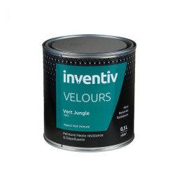 Peinture Velours Vert Jungle VM2 0,5 L INVENTIV