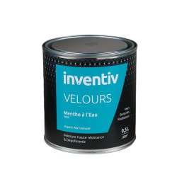 Peinture Velours Menthe à eau BM4 0,5 L INVENTIV