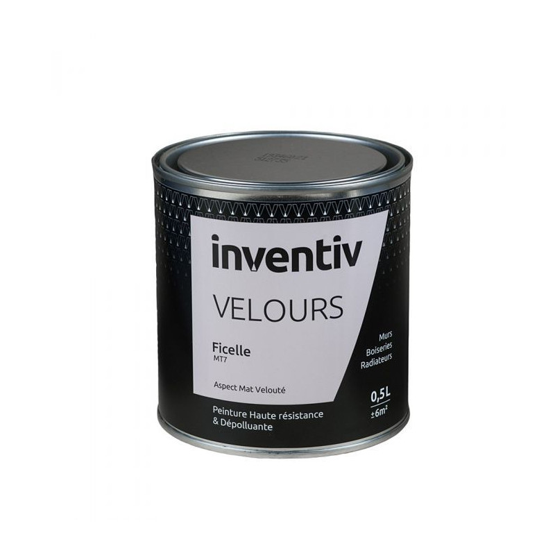 Peinture Velours Ficelle MT7 0,5 L INVENTIV