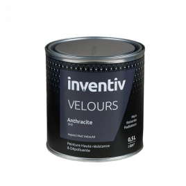 Peinture Velours Anthracite GH2 0,5 L INVENTIV