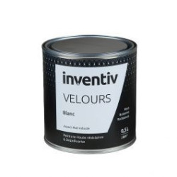 Peinture Velours Blanc 0,5 L INVENTIV