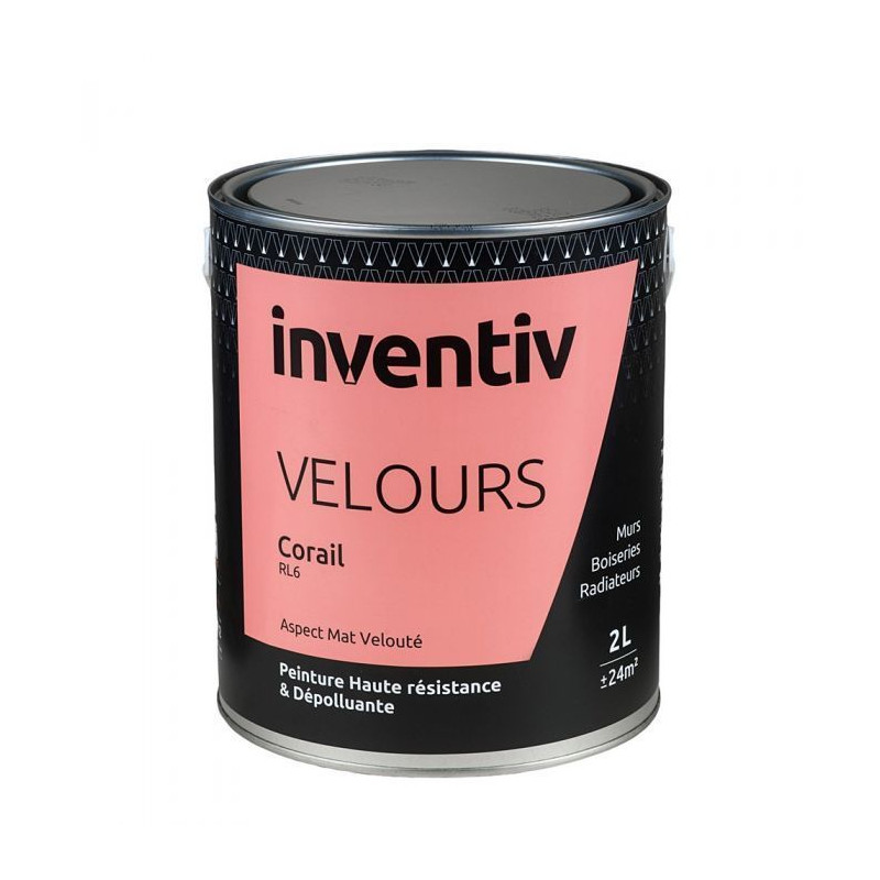 Peinture Velours Corail RL6 2 L INVENTIV