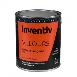 Peinture Velours Orange Sanguine OC3 2 L INVENTIV