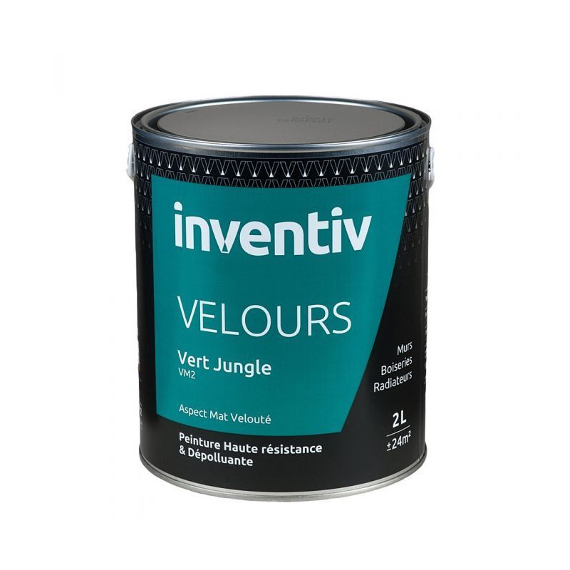 Peinture Velours Vert Jungle VM2 2 L INVENTIV