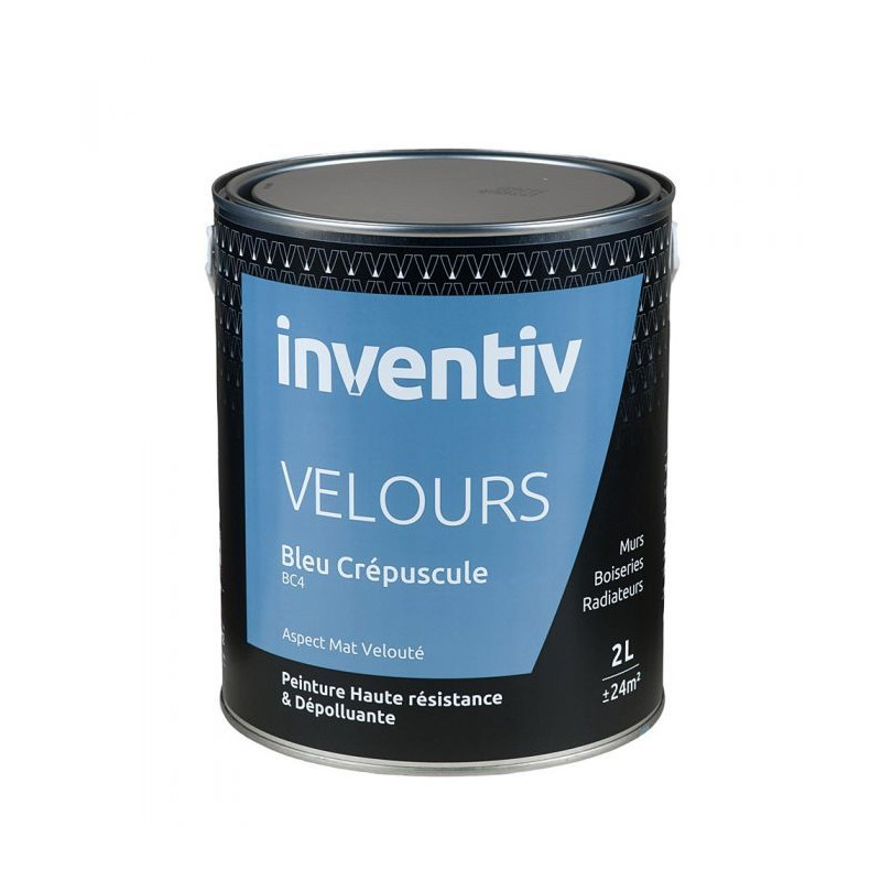 Peinture Velours Bleu Crépuscule BC4 2 L INVENTIV