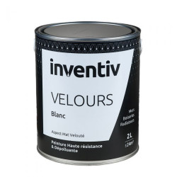 Peinture Velours Blanc 2 L INVENTIV