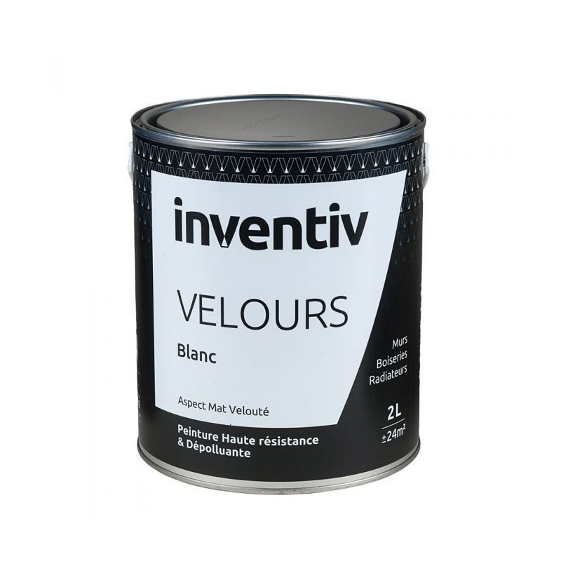 Peinture Velours Blanc 2 L INVENTIV