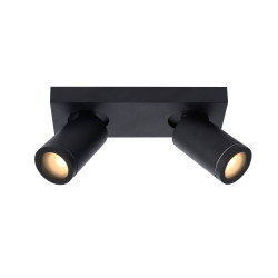 Spot pour salle de bain Taylor noir GU10 2 x 5 W LUCIDE