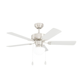 Ventilateur de plafond Cadiz nickel – Rafraîchissement | EGLO