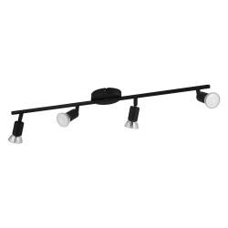 Spot LED Buzz noir GU10 4x3W EGLO – Éclairage moderne | EGLO