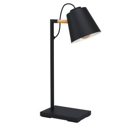 Lampe à poser Lacey noire E14 40 W EGLO